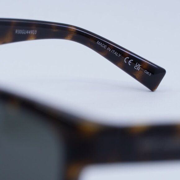 Saint Laurent SL674 003 Sunglasses Havana Square Frame, Grey Lenses - Picture 8 of 12